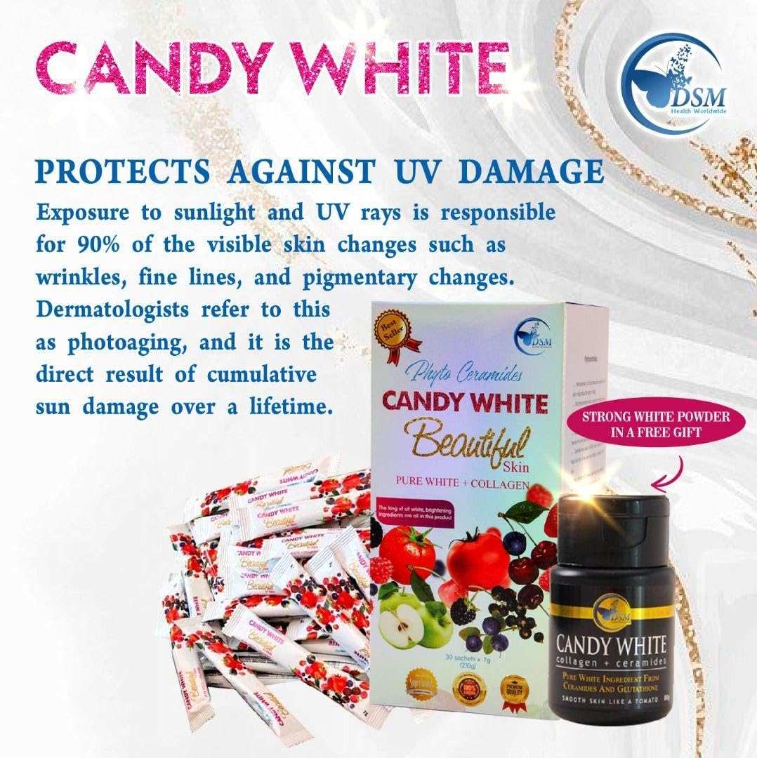 DSM Phyto Ceramides Candy White Beautiful Skin: Pure White Collagen Supplement