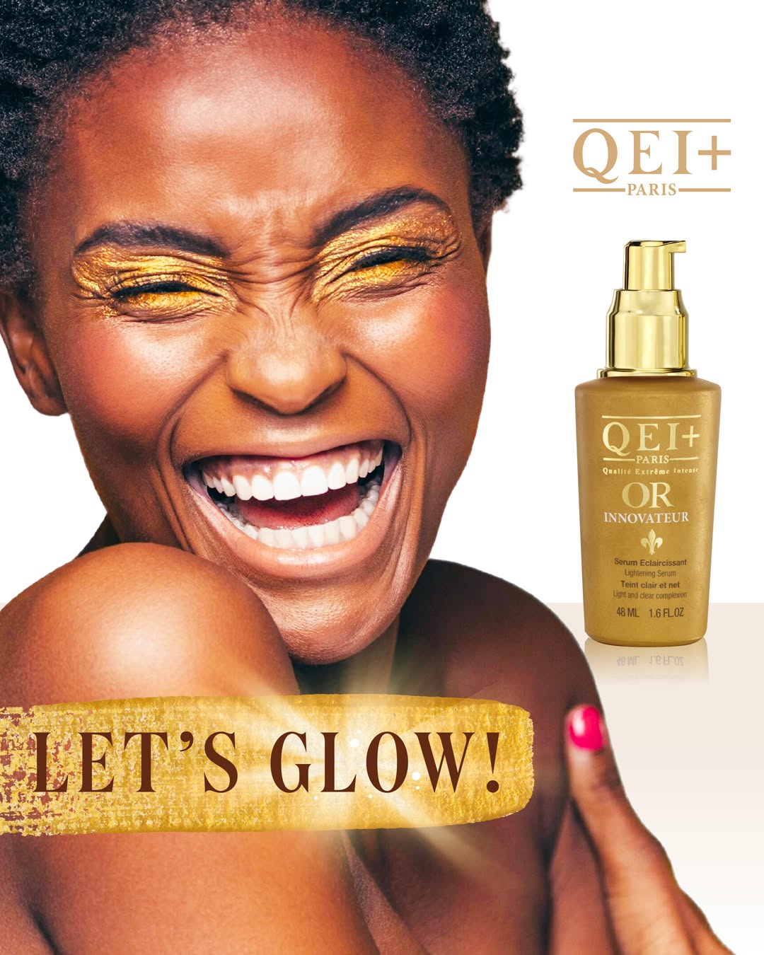 QEI+ Paris Brightening Serum - Innovative Gold, 48Ml