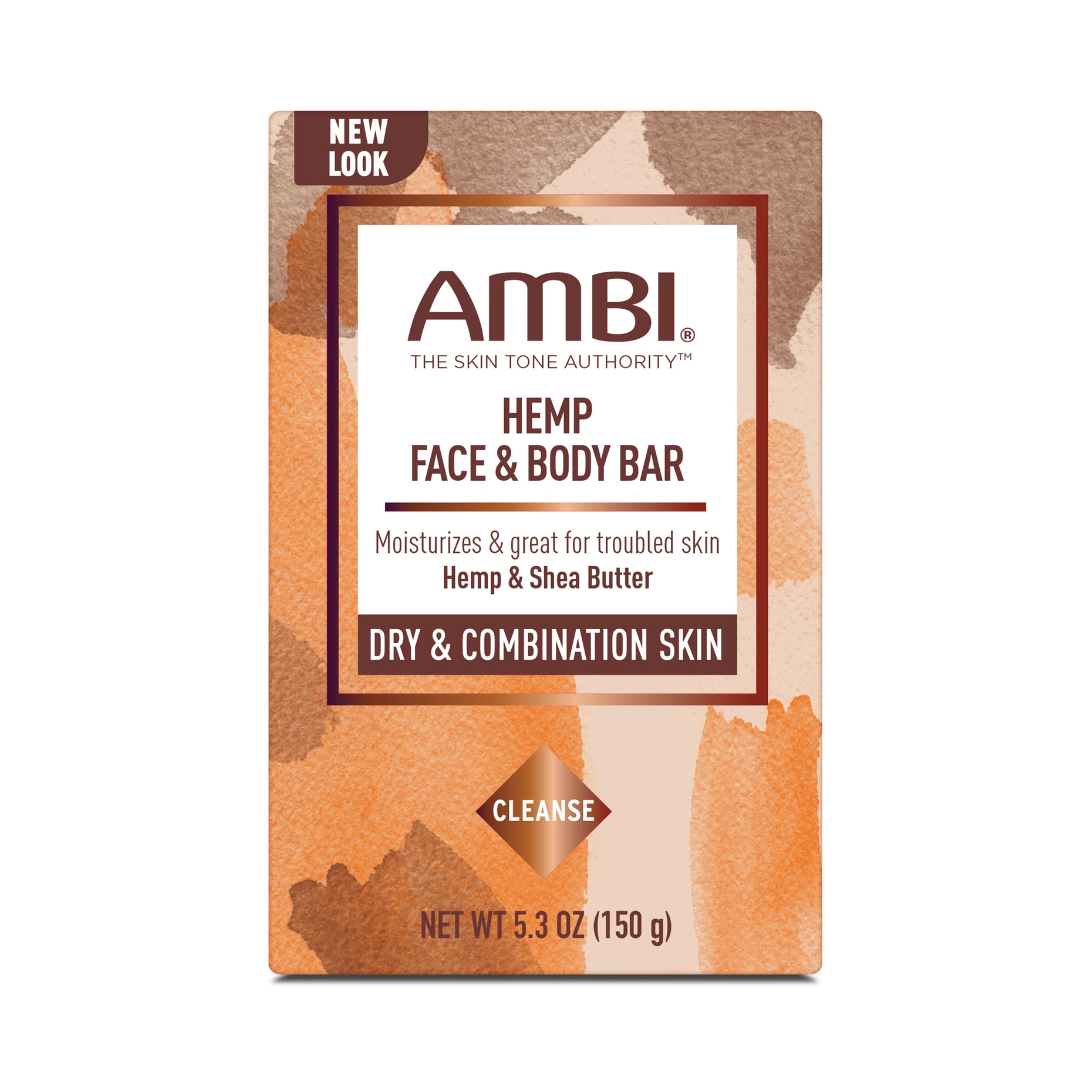 NEW! AMBI Hemp Face & Body Bar Soap - 150g Hemp Bar Soap