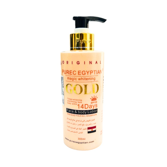 Purec Egyptian Gold Magic Whitening Face & Body Lotion, 300ml