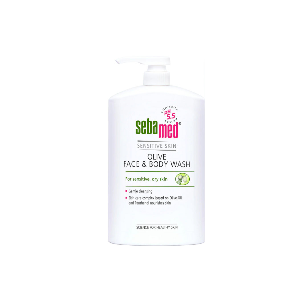 Sebamed Olive Face & Body Wash, 1 Litre