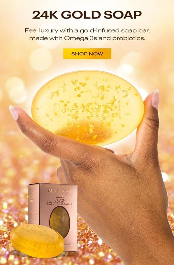 Makari ROSE 24K Gold Brightening Soap, 150g