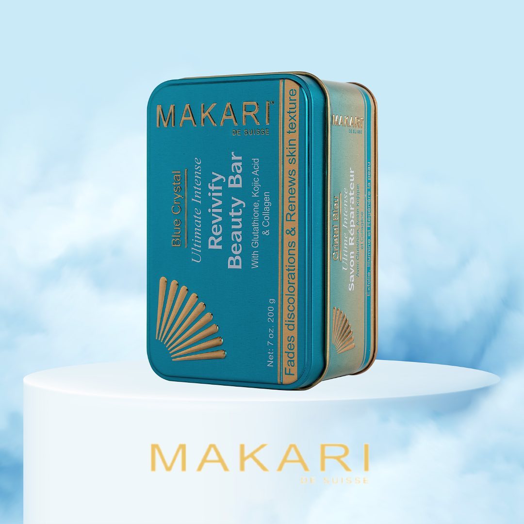 Makari Blue Crystal Revivify Multi Function Beauty Bar Soap, 200g