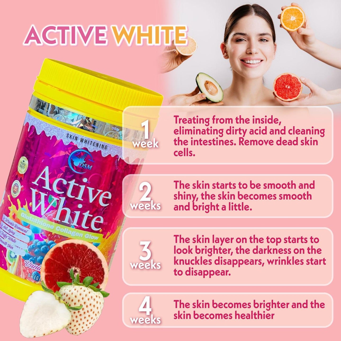 DSM Active White Glutathione Collagen Glow