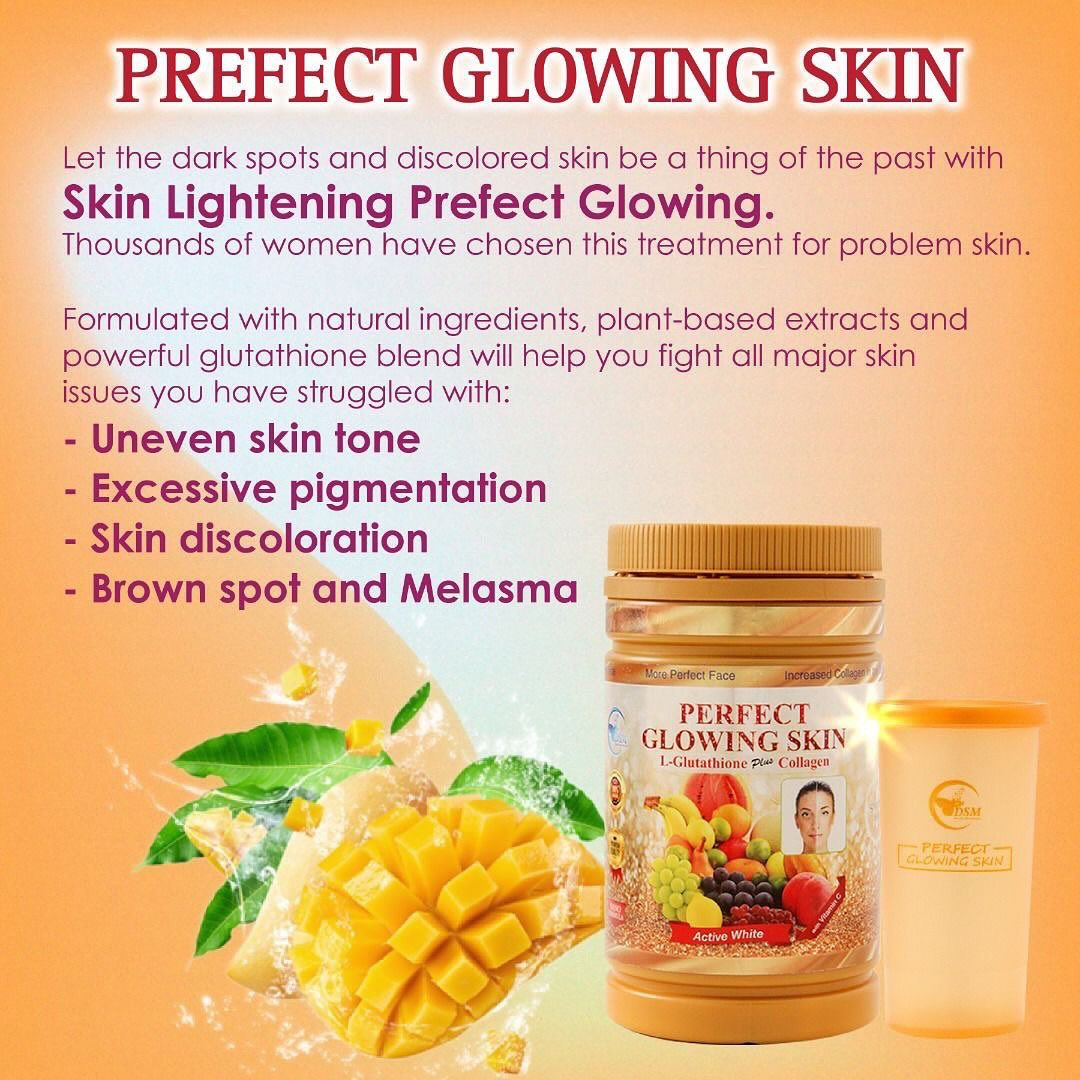 DSM Perfect Glowing Skin with L-Glutathione Plus and Collagen Active White Powder