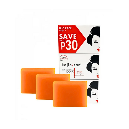 Kojie San Skin Lightening Kojic Acid Soap - 3 pieces (Trio pack)